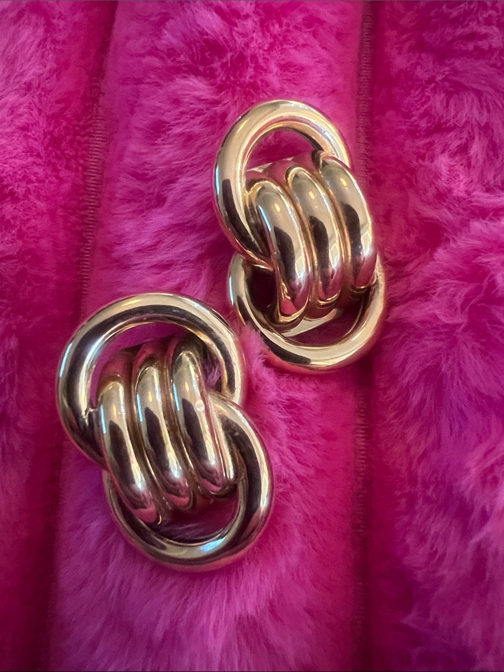 Monet gold -Tone Interlocking Knot post Earrings - Women Jewelry